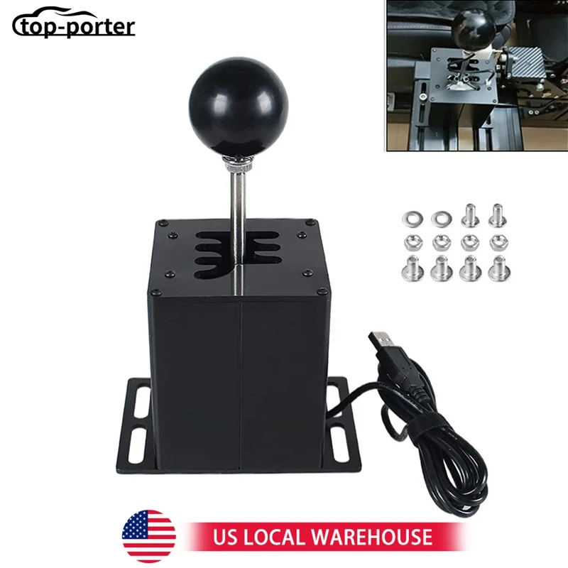 

For Logitech G29 G27 G25 G920 T300RS/GT PC USB H Gear Shifter Sim Racing Game