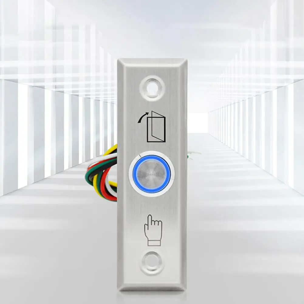 

Door Exit Push Release Button Switch Stainless Steel Opener Electronic Buttons for Door Access Control Home Protection