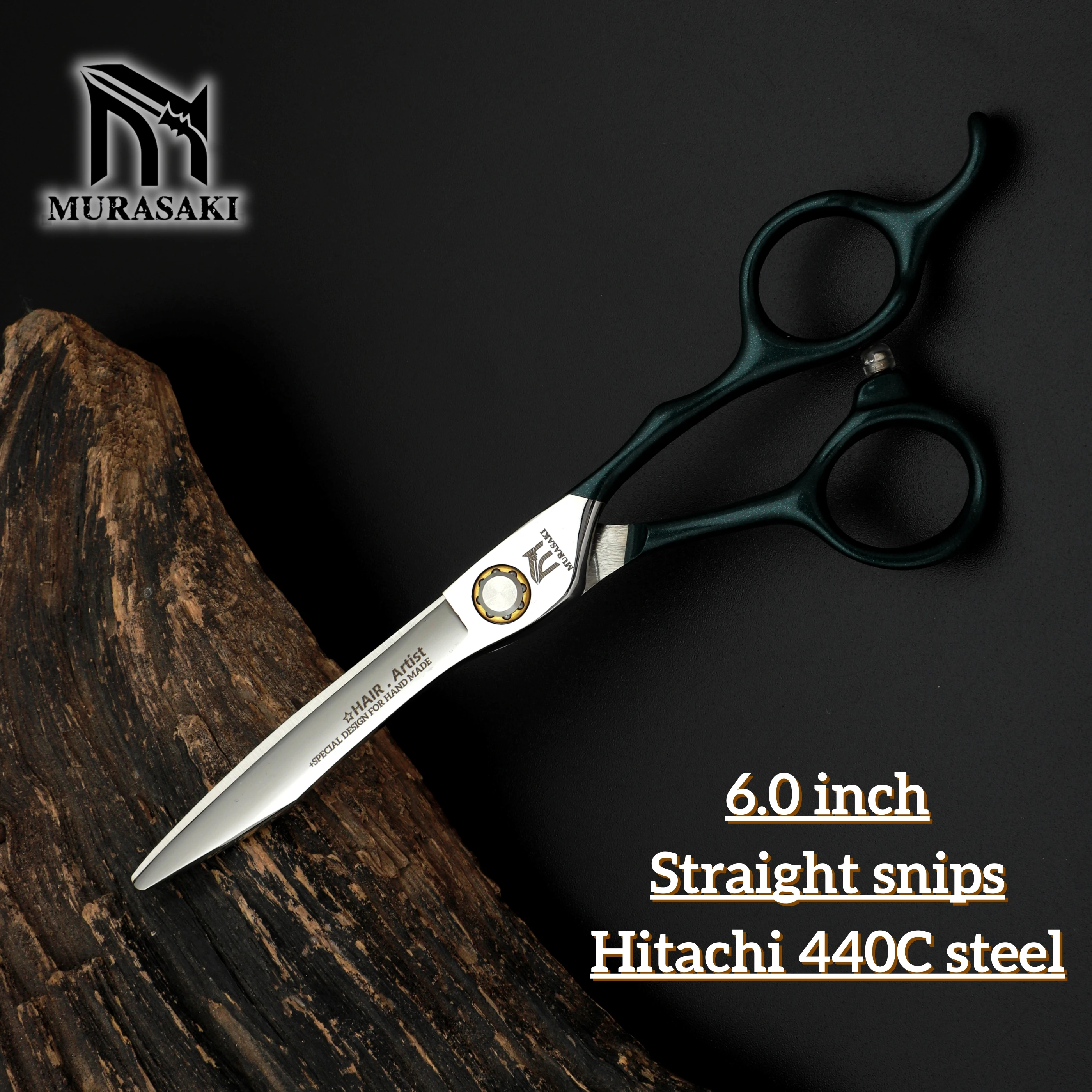 MURASAKI Professional barber scissors set，6 inch hairdressing scissors，Hair cutting machine，High quality barber shop accessories