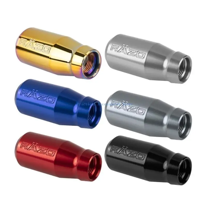 U75E Dekorasi Kenop Pemindah Gigi Interior Transmisi Manual untuk Sebagian Besar Model Kenop Pemindah Stik Aluminium