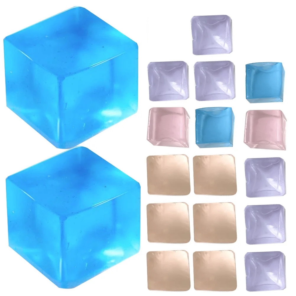 

18 Pcs Jelly Vent Artifact Ice Cube Squeezing Ball Decompression Lovely Fidget Stress Balls for Adults Soft Sensory