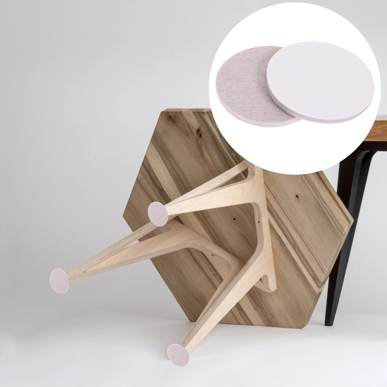 

10Pcs Furniture Felt Pads Protective Cushions Chair Table Feet Covers Non-Slip Scratch Noise Reduction Hardwood Floor