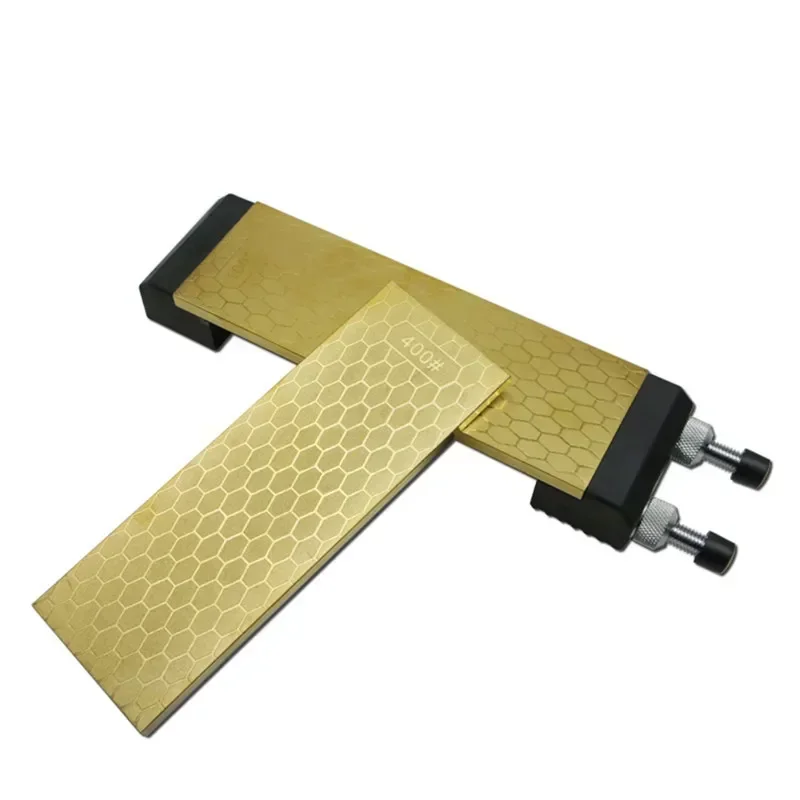 DMD Titanium Diamond Whetstone Double Sided 400 and 1000 Grits With Size 200*70*8mm Knife Sharpening Stone with Holder