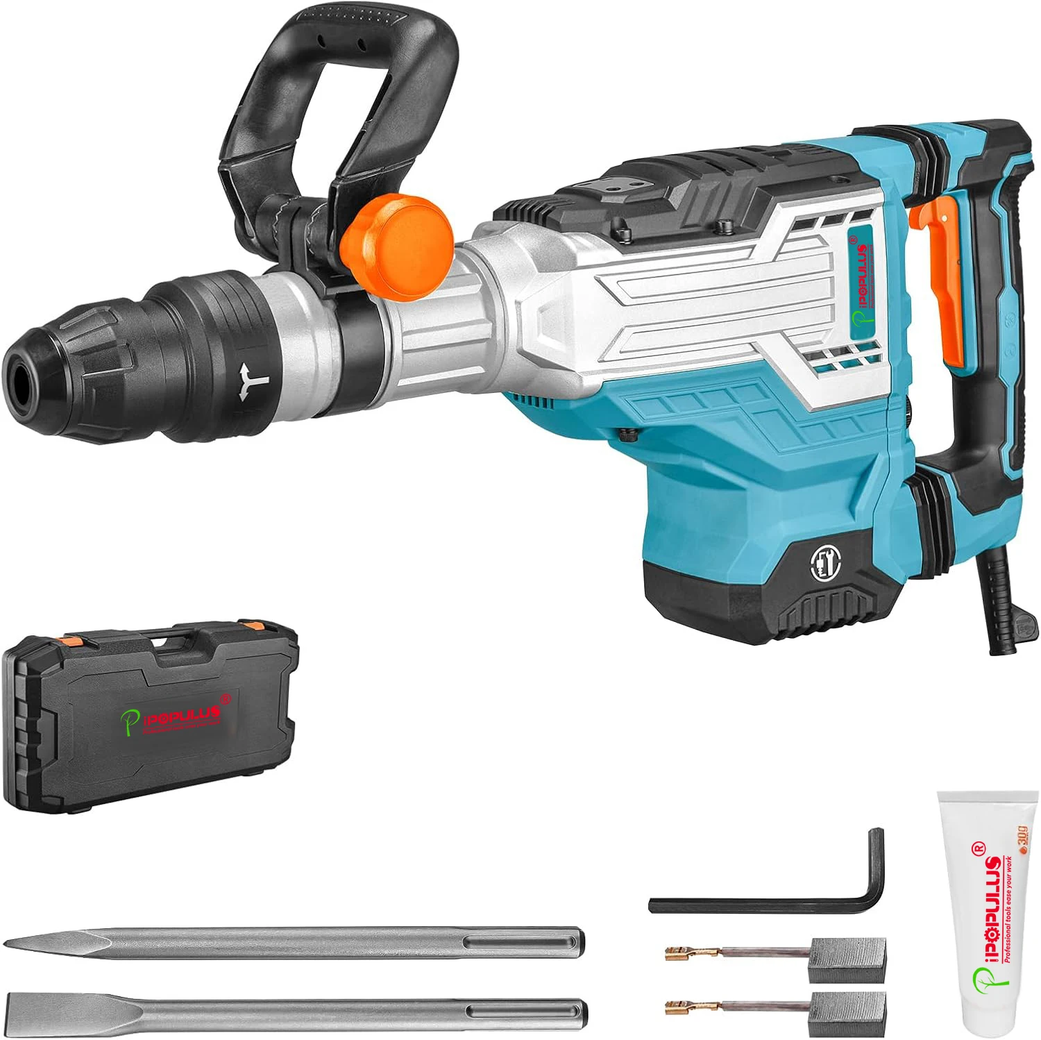 Professional Power Tools  SDS-MAX Demolition Hammer 1700W High Power Hammer Drill for Demolition of Walls/Hard Rocks