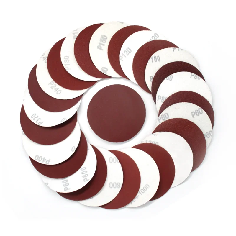 10Pcs 3 4 5 6 Inch Round Sandpaper Discs Abrasive Sanding Sheet Paper Grit 40-2000
