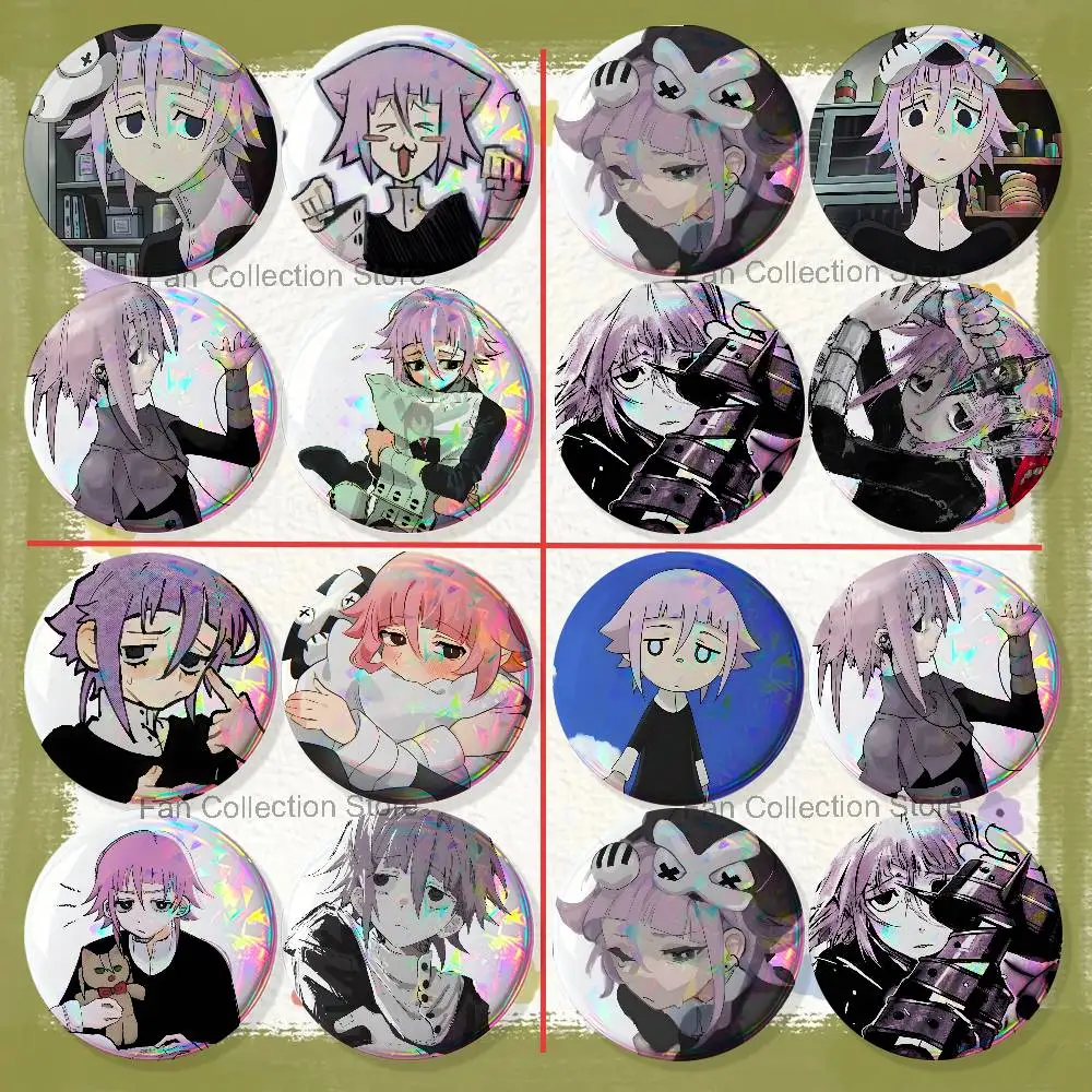S-Soul Crona E-Eater 4-piece Set Pins Backpack Clothes Jewelry Accessories Cartoon Round Brooch Button Badge Fan Collection Gift