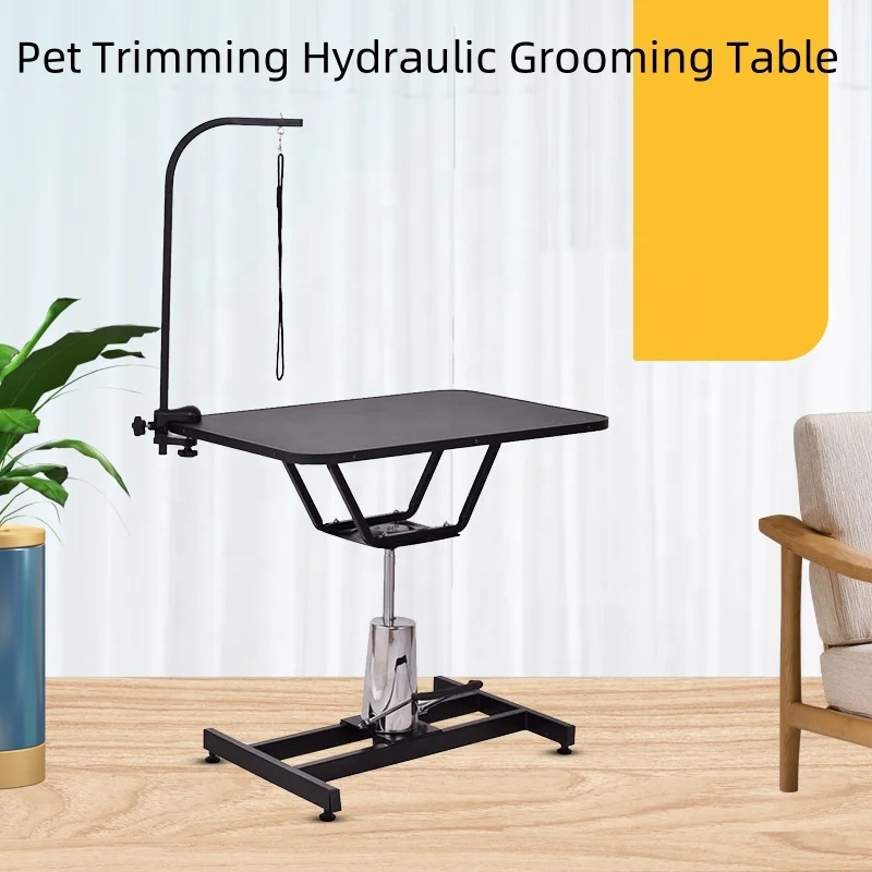 USMILEPET Factory Direct Pet Dog Grooming Table Hydraulic Lift Grooming Table With Adjustable L-Shape Arms For Pets Salon