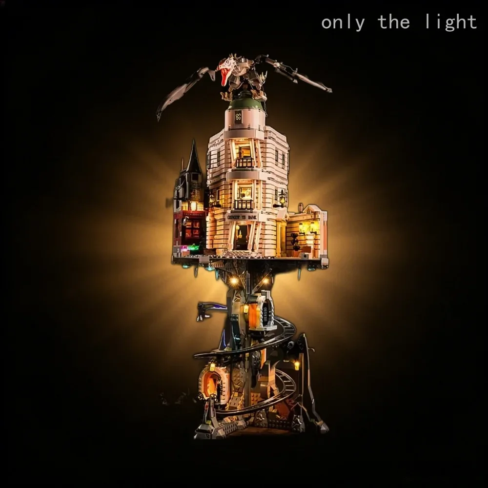 LED Lights Kit for  76417 MOC Building Blocks - Gringotts  Model Bricks Not Included Wizarding Bank Collectors.(only the light)