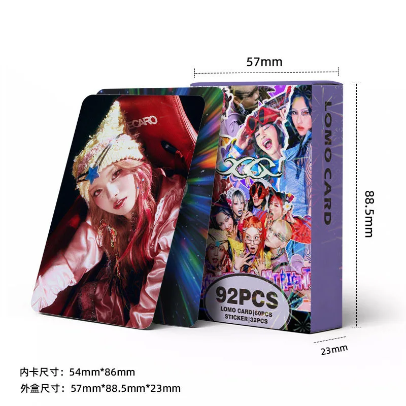 92pcs/set XG Girl Group Album LOMO Card Fan Support Card Sticker Postcard Photo Card HARVEY COCONA CHISA Girl Gift Collection