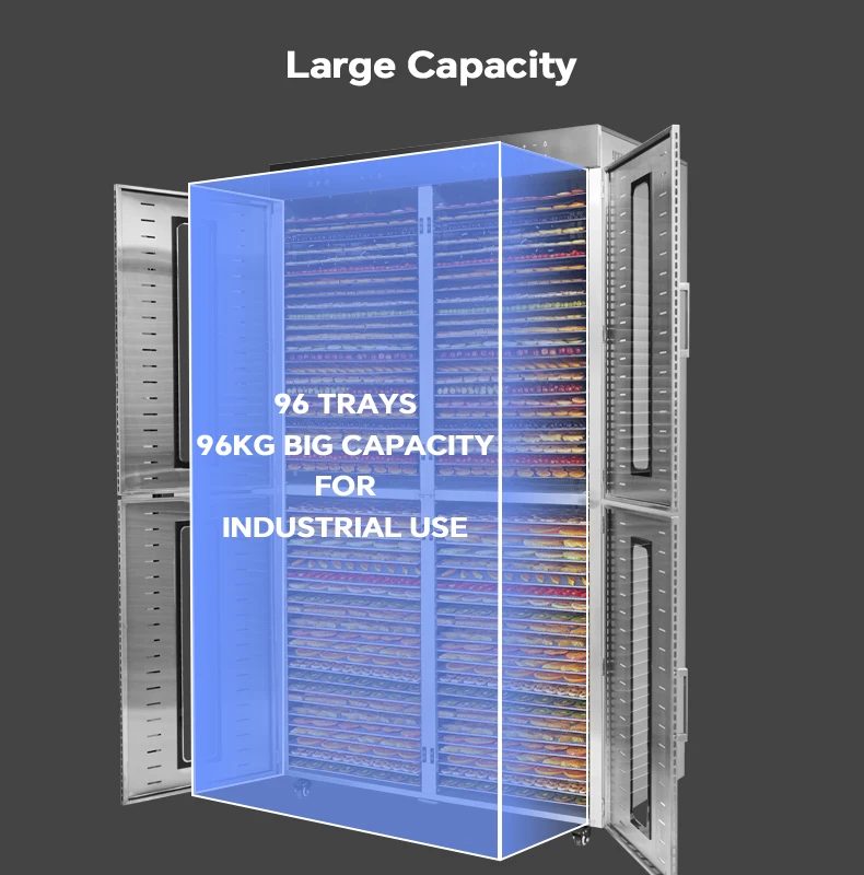 Deshidratador de alimentos comercial, secador de frutas y verduras, secador industrial de carne seca