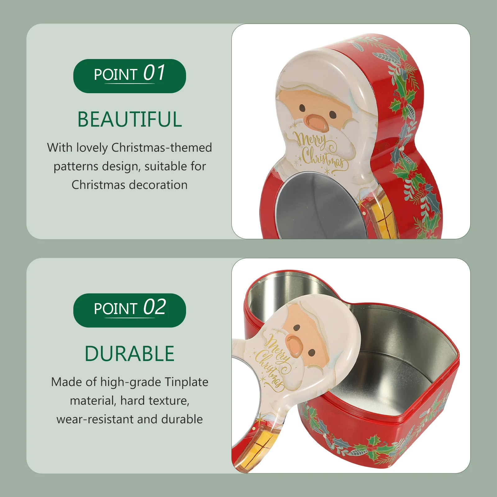 

Case Candy Box Gifts Christmas Cookie Boxes Small Mini Party Sweet Storage Containers