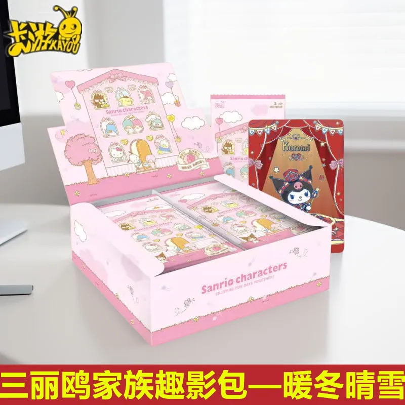 

MINISO For Sanrio Card Mengmengqu Movie Bag Green Winter Clear Snow Animation Cartoon Peripheral Children Toy Gift