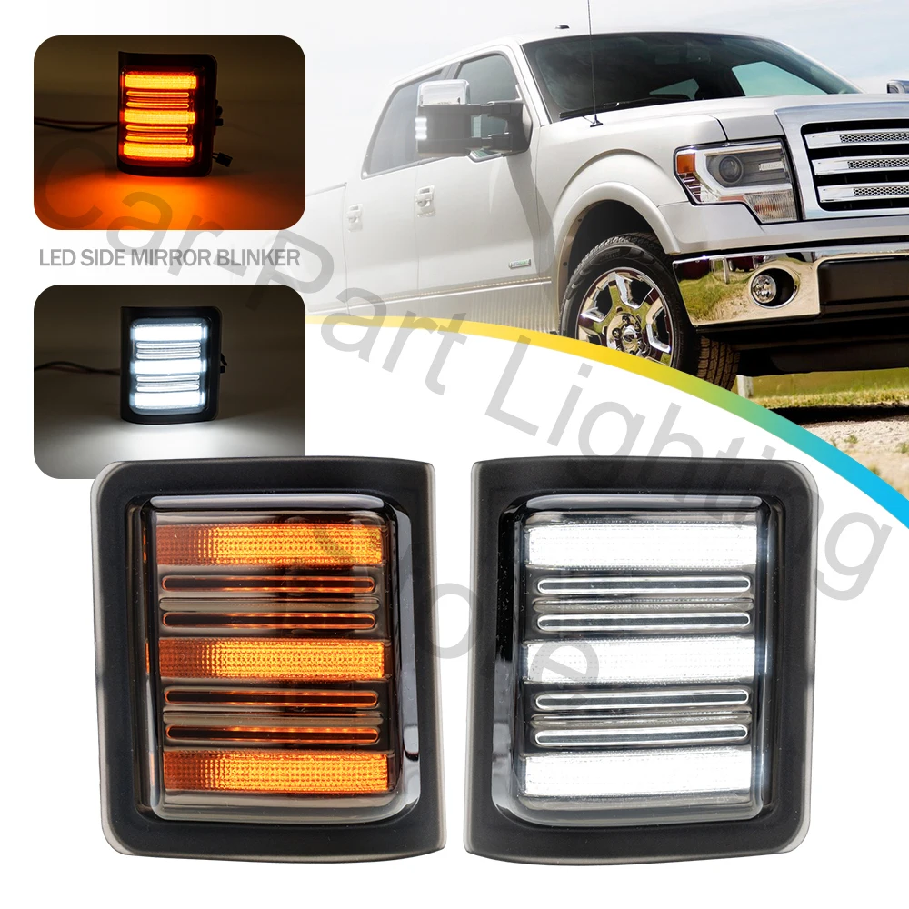 Dynamic Side marker Mirror Turn Signal Lights Parking light Blinker Indicator For 2008-2016 Ford F-250 F-350 Super Duty F-150