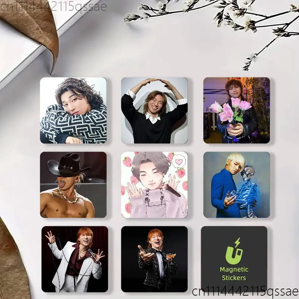 For Kang Daesung Black Square Plastic Fridge Magnet for Magnetic Sticker No Trace Left Durable Smooth Textured