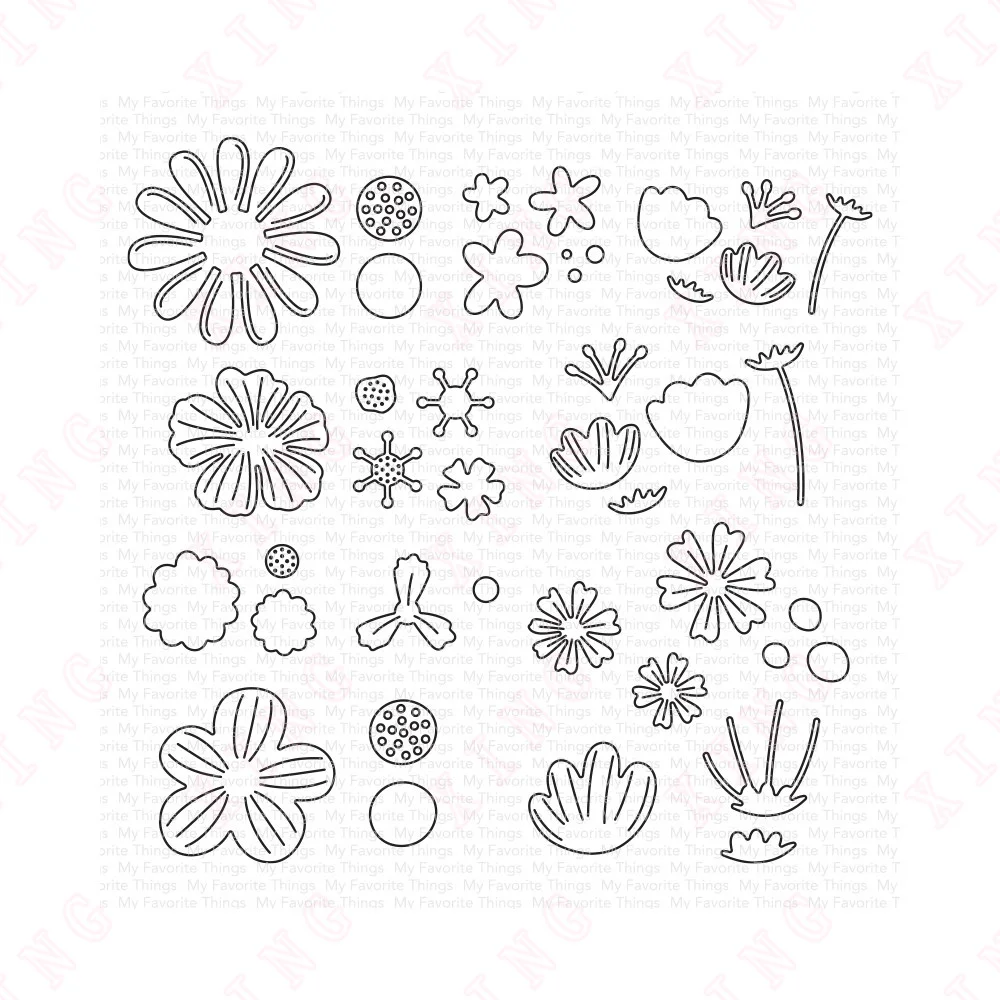 

New Arrival Fundamental Florals Metal Cutting Dies Scrapbook Decoration Embossing Template Diy Greeting Card Handmade Craft Mold