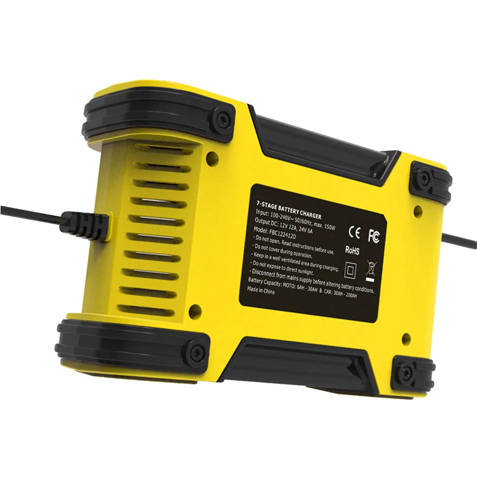Smart Touch 12V 24V Car Battery Charger with LCD Display Pulse Repair for Truck Boat Motorcycle