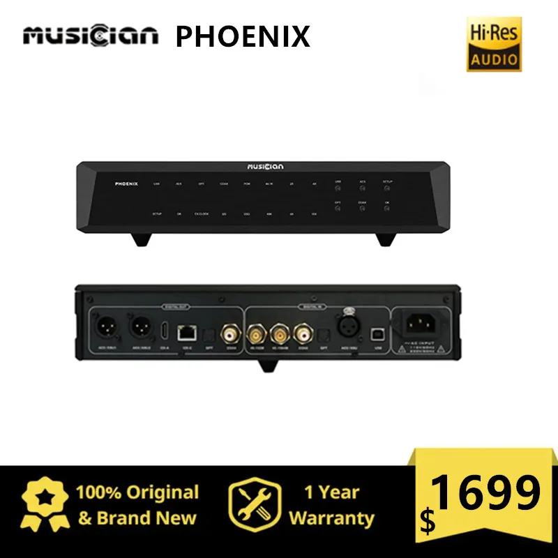 

MUSICIAN PHOENIX High Performance Digital Interface FPGA DSP ARM STM32F446 OCXO Multiple Input EMP240 DAC Chip I2S Interface