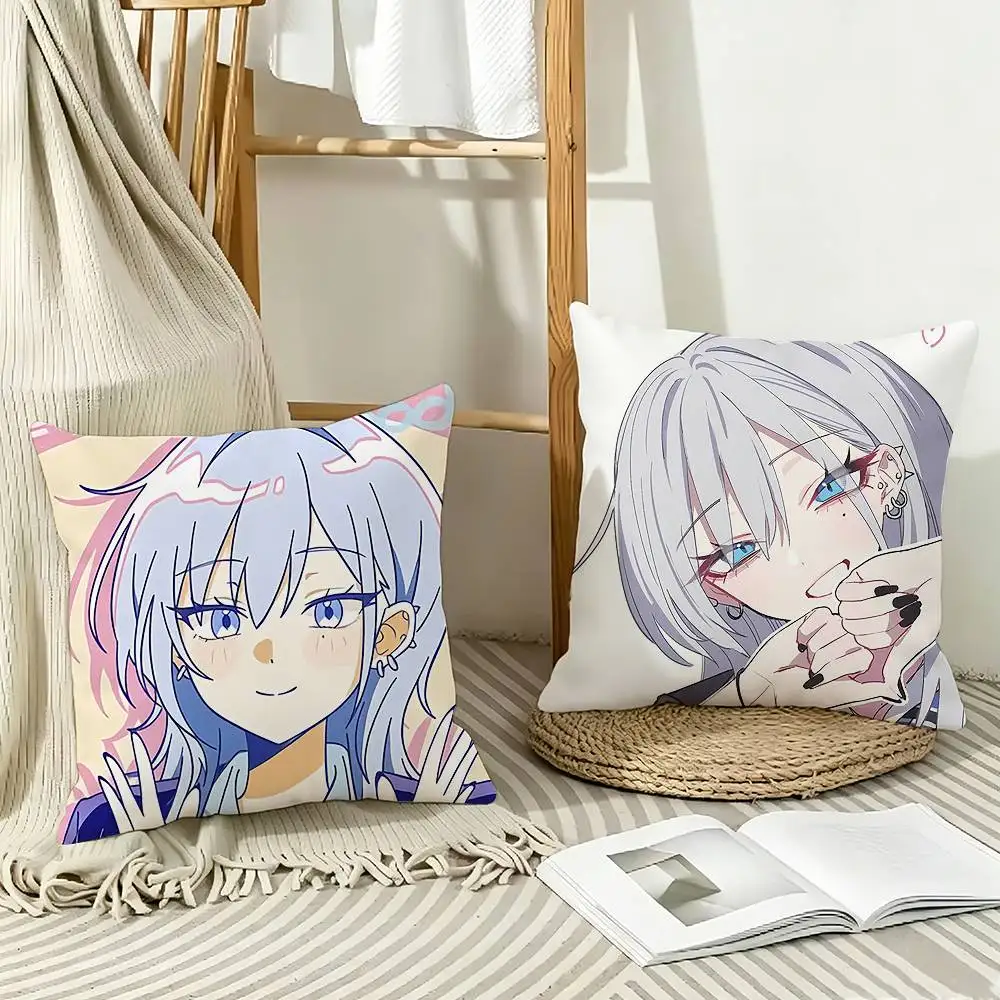 Японская школьная подушка Haimiya Senpai Wa Kowakute Kawaii с принтом, наволочка для дивана в гостиной, чехол для подушки