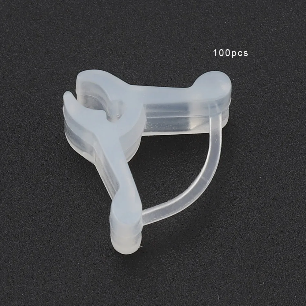 100PCS Transparent Plant Grafting Clips PE 2.0-4.5mm Seedlings Seedling Grafting Clips Clear Material Mini Size