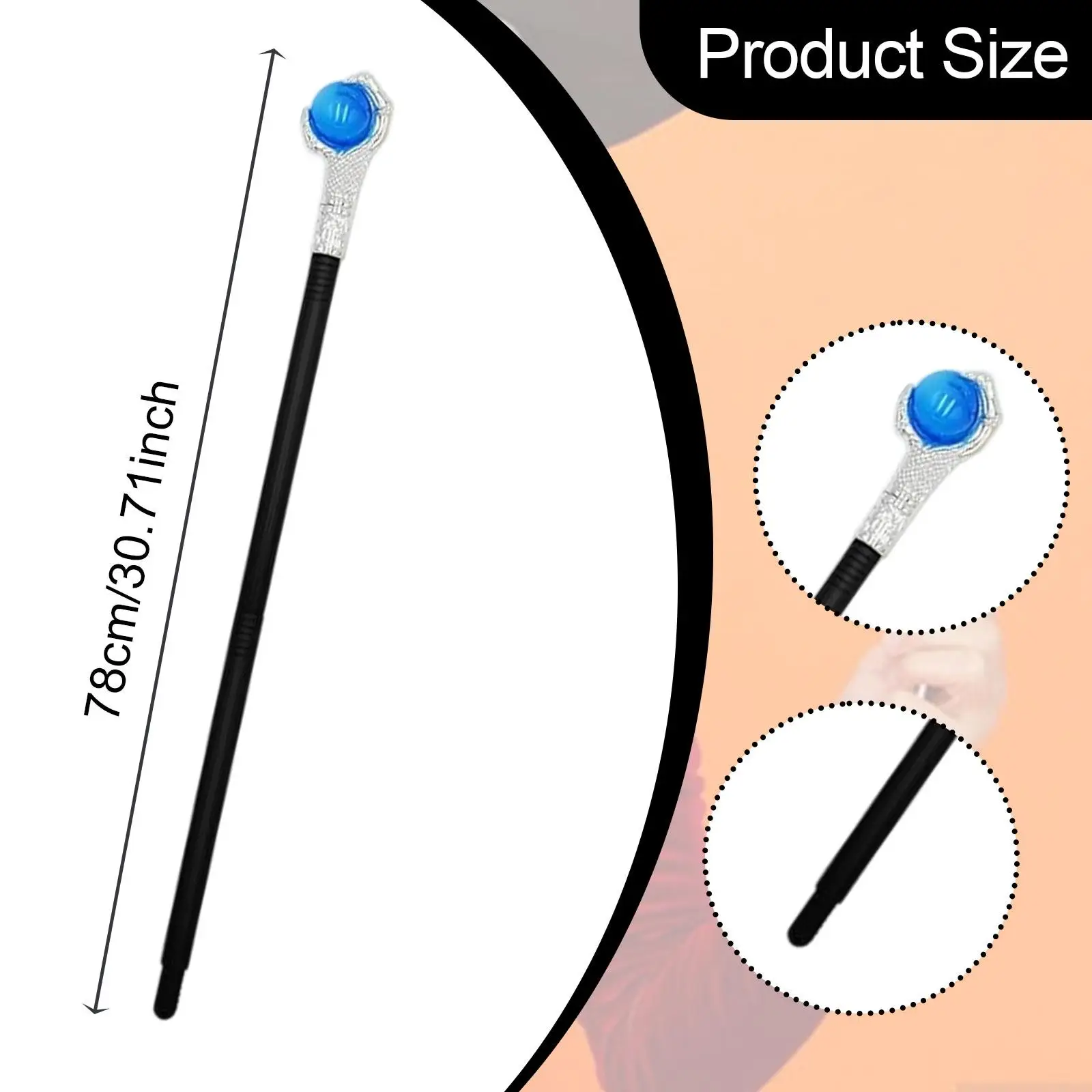 Halloween-kostuum wandelstok voor festivals Stage Performance Show verjaardag