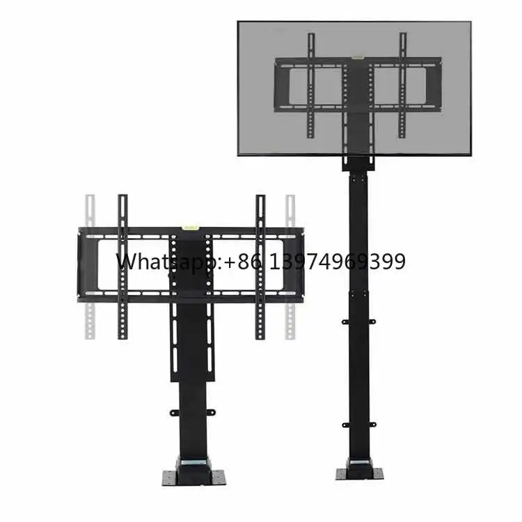 Metal TV Mounts Electric Motorized Lift for 32-70 Inches  TV Compatibility Remote Control Adjustable Height 80kg Loading