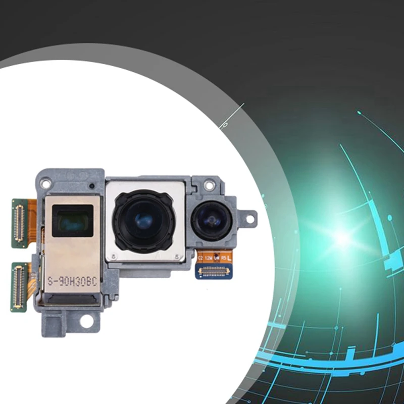 Set kamera SM-N986B untuk Samsung Galaxy Note20 Ultra 5G, suku cadang pengganti kamera utama belakang + lebar +