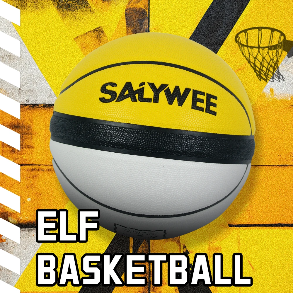 Size 7 Elf Basketball, Team Sports, PU Sweat-Absorbent Indoor And Outdoor Professional Competition, Anti-slip Wear-resistant view 2