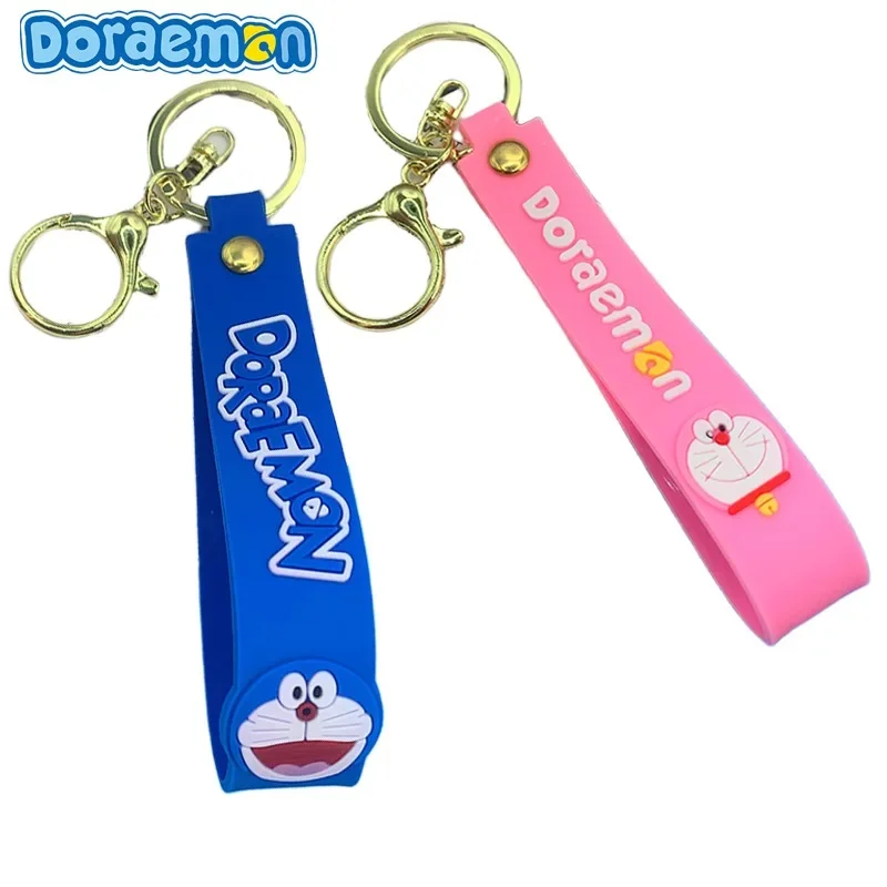 

Doraemon Key Chains Hand Rope Pendant Anime Key Ring Jewelry Backpack Keychain DIY Accessories Bags Keychain Decorations Gifts