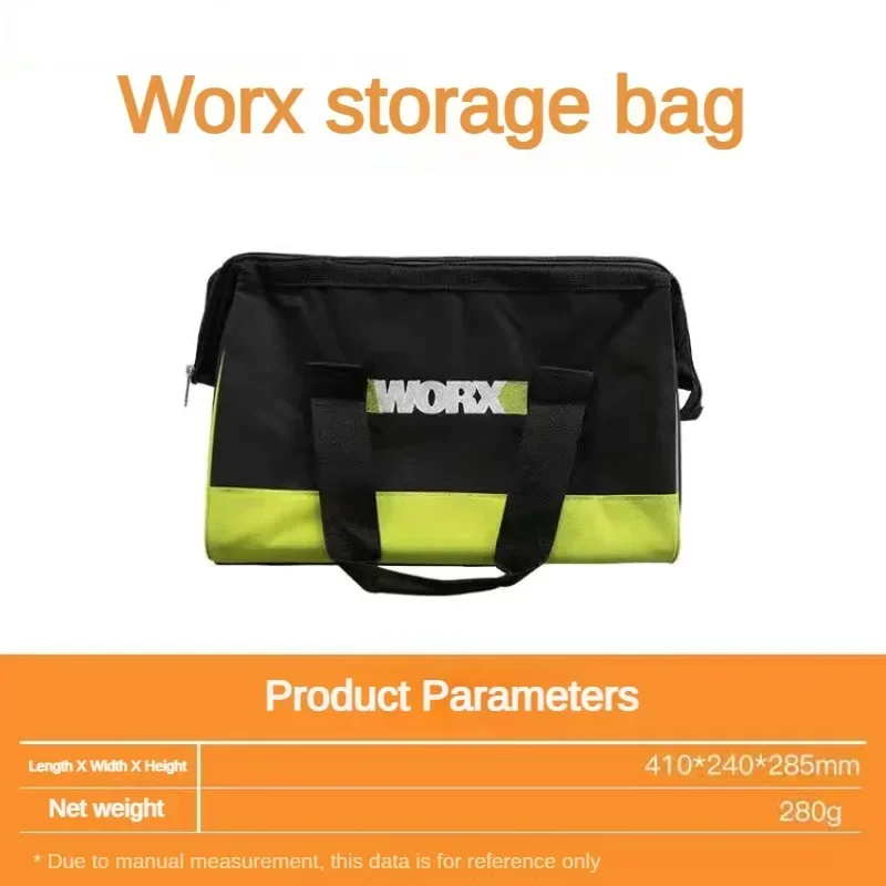 WORX Hand ToolBag Double Layer Oxford Cloth Steel Wire Around Mouth Electrician-Bag Waterproof Anti-Fall Storage Bag