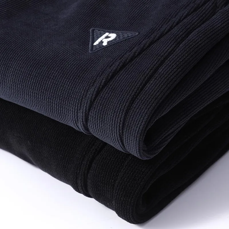 

Men's Casual Corduroy Pants Autumn Winter Thiened Fce Lined Loose Fit Youth Warm Sweatpants Elastic Waist Long Trousers