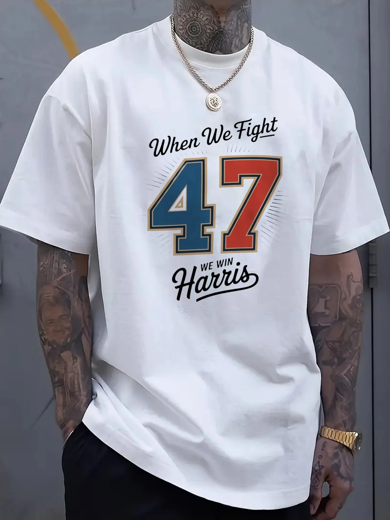 100% 순면 남성 그래픽 티셔츠 통기성 좋고 편안한 캐주얼 티셔츠