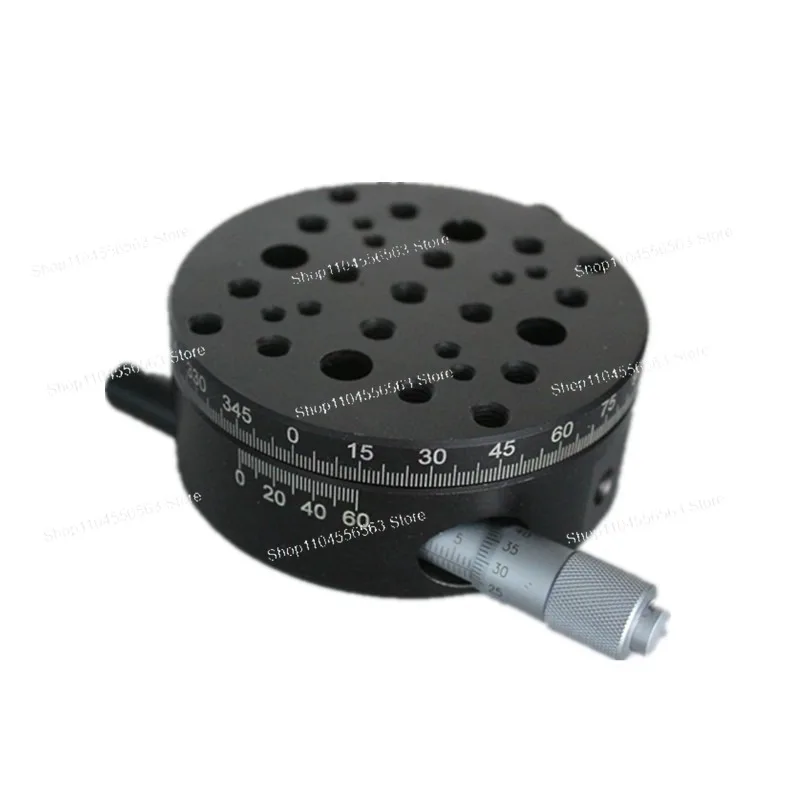 NT01RM82 Precision Manual Rotating Stage - Optical Dividing Head & Fine Adjustment Horizontal Displacement Platform