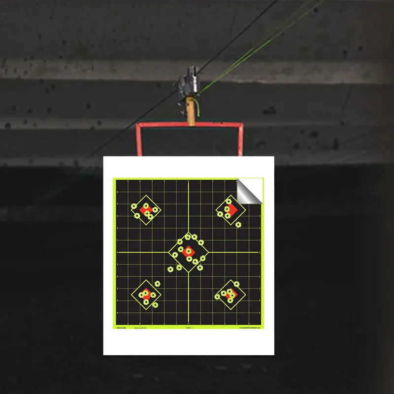 10PCS Targets 8 x 8 inch Sight in Stick & Splatter Self Adhesive Shooting Targets Shots Burst Bright Fluorescent Yellow