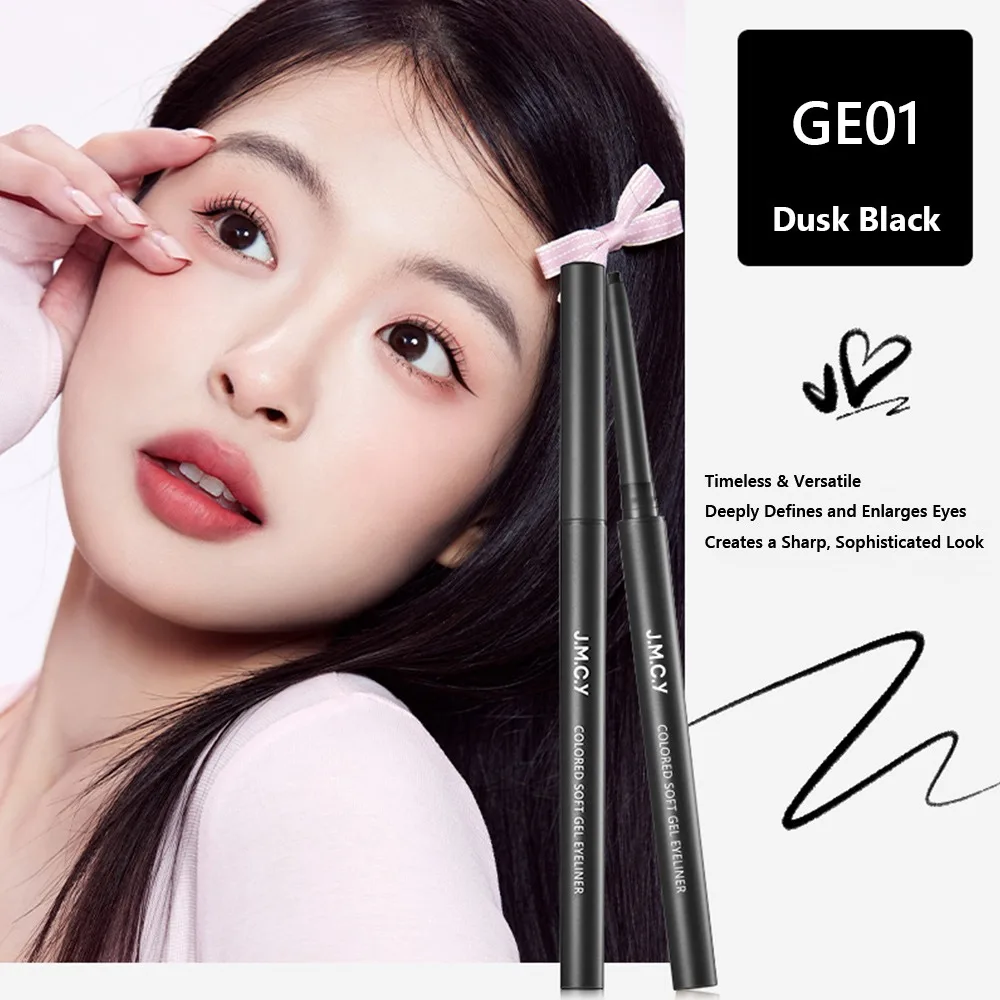 

Long-Lasting Gel Eyeliner Pencil Smudge-Proof Smooth Ultra-Fine Tip Eyeliner Precise Lines Ultra-Fine Tip Colorful Eye Liner