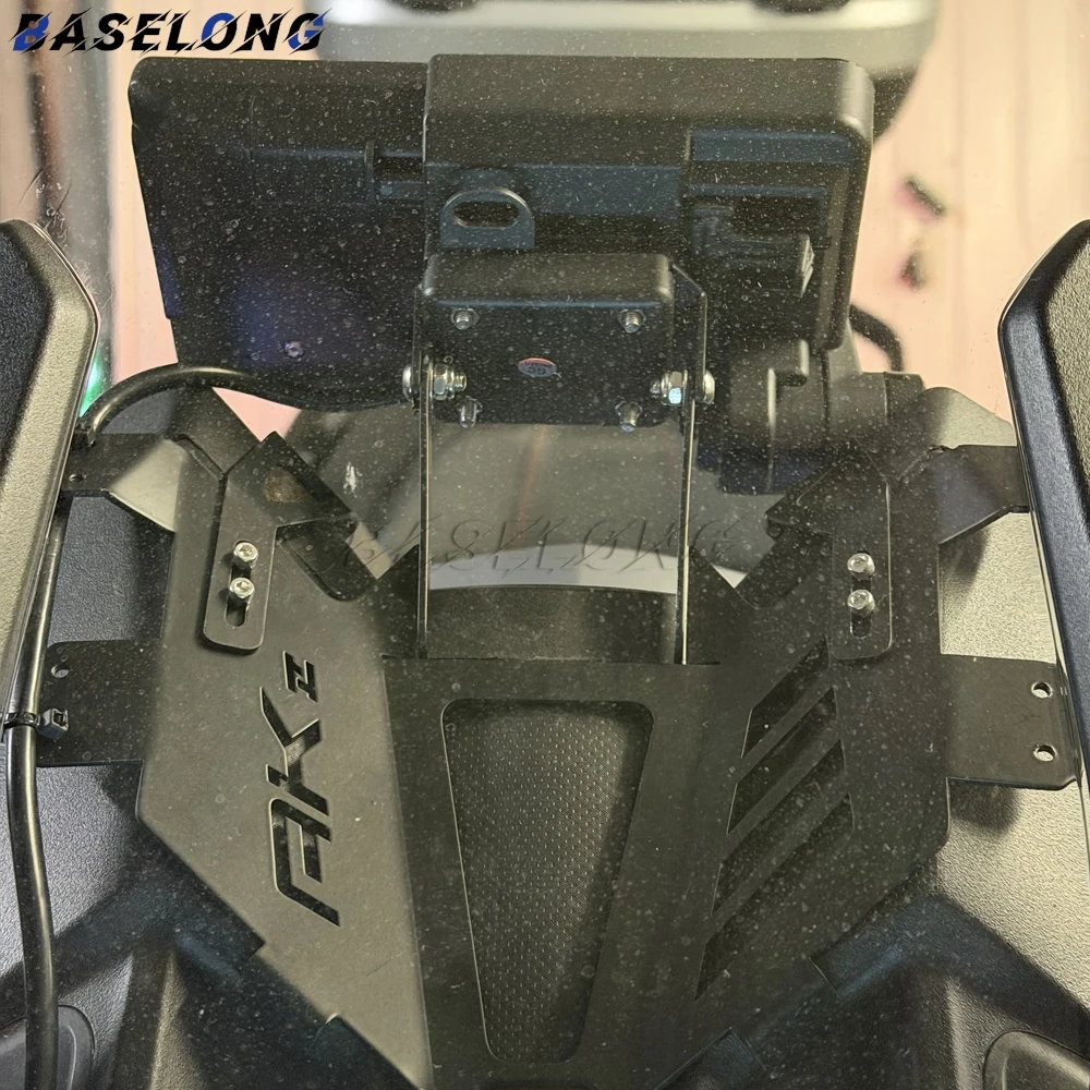 

Для мотоцикла KYMCO AK 550 AK550 Premium 2023-2026: Кронштейн для крепления на ветровое стекло, передняя подставка для телефона, держатель для телефона/GPS-навигатора, пластина-крепление