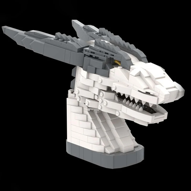 

585pcs MOC Castle Frost Dragon Model Building Blocks Architecture Toys Christmas Gift Education DIY Creative Brick Kids Idea