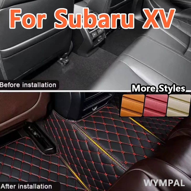 

Роскошные автомобильные коврики на заказ для Subaru XV 2011 2012 2013 2014 2015, авто роскошные кожаные мужские и женские автомобильные коврики с полным покрытием