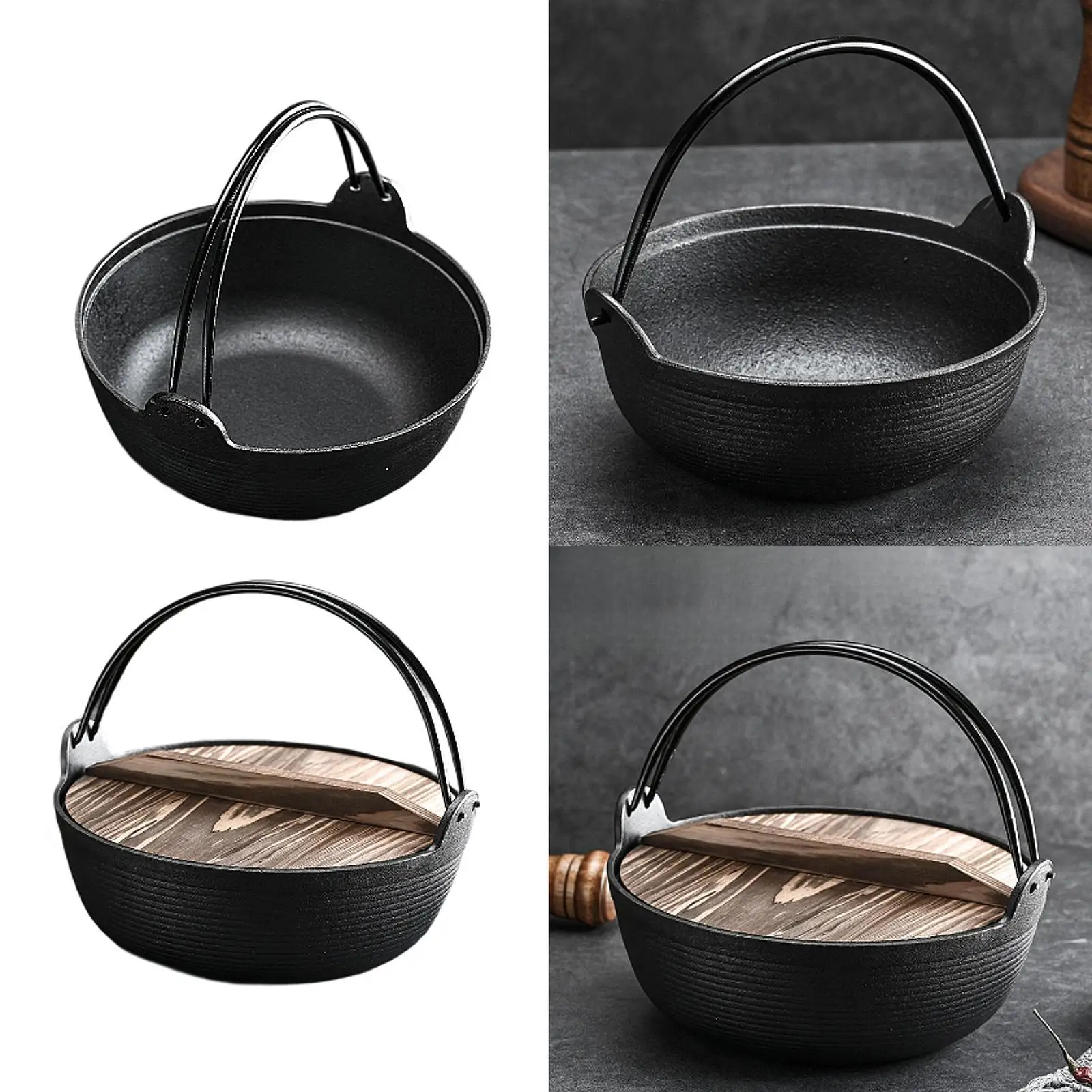 

Sukiyaki Pot Utensil Easy Cleaning Soup Pot for Outdoor Restaurants Stews