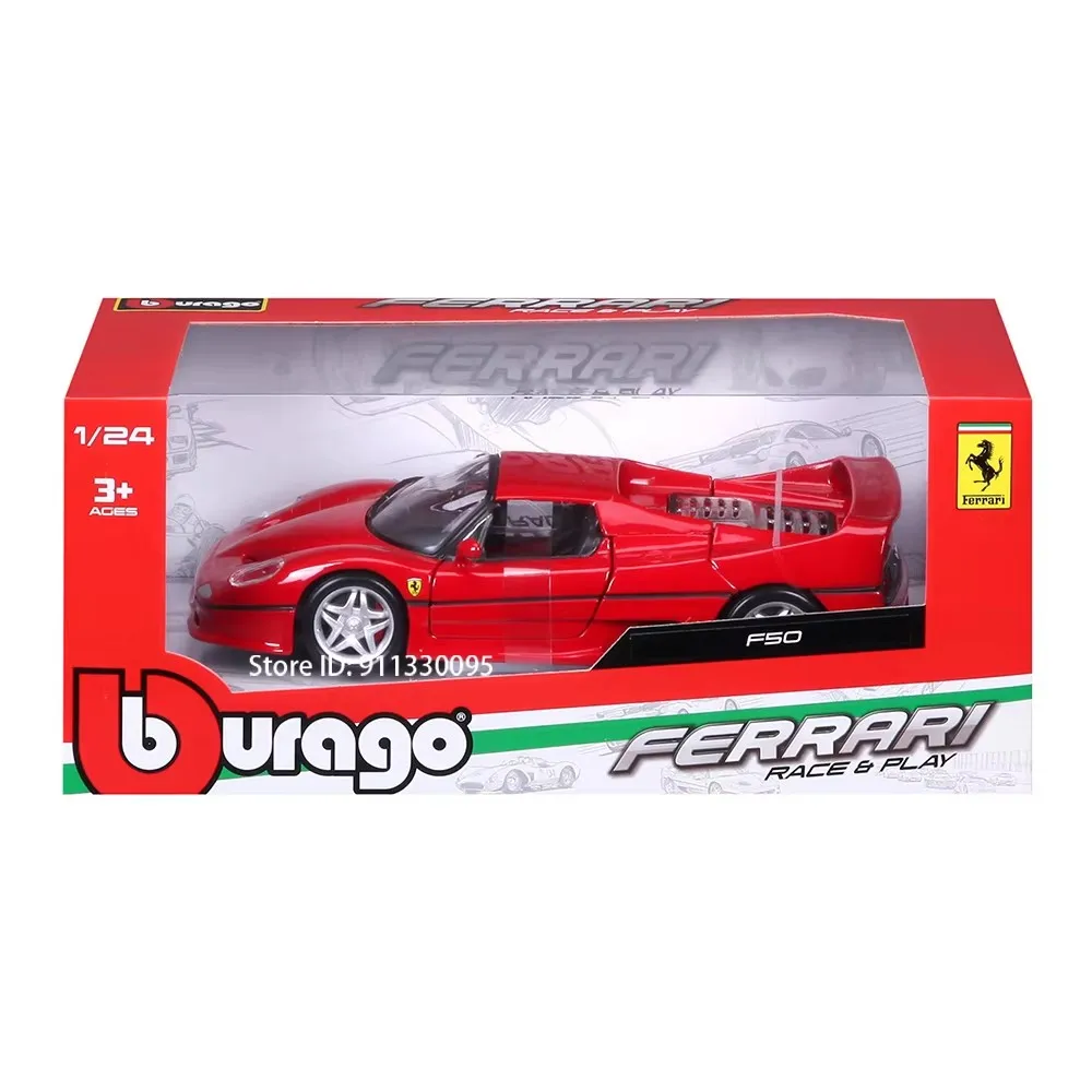 Bburago 1:24 Scale Ferrari F50 Alloy Luxury Vehicle Diecast Cars Model Toy Collection Gift