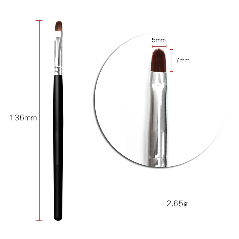 Makeup Brush Lipstick Brush Wooden Handle Soft Cosmetic Brush Lipgloss Eyeshadow Lipstick Brush Blending Brush Makeup Tools