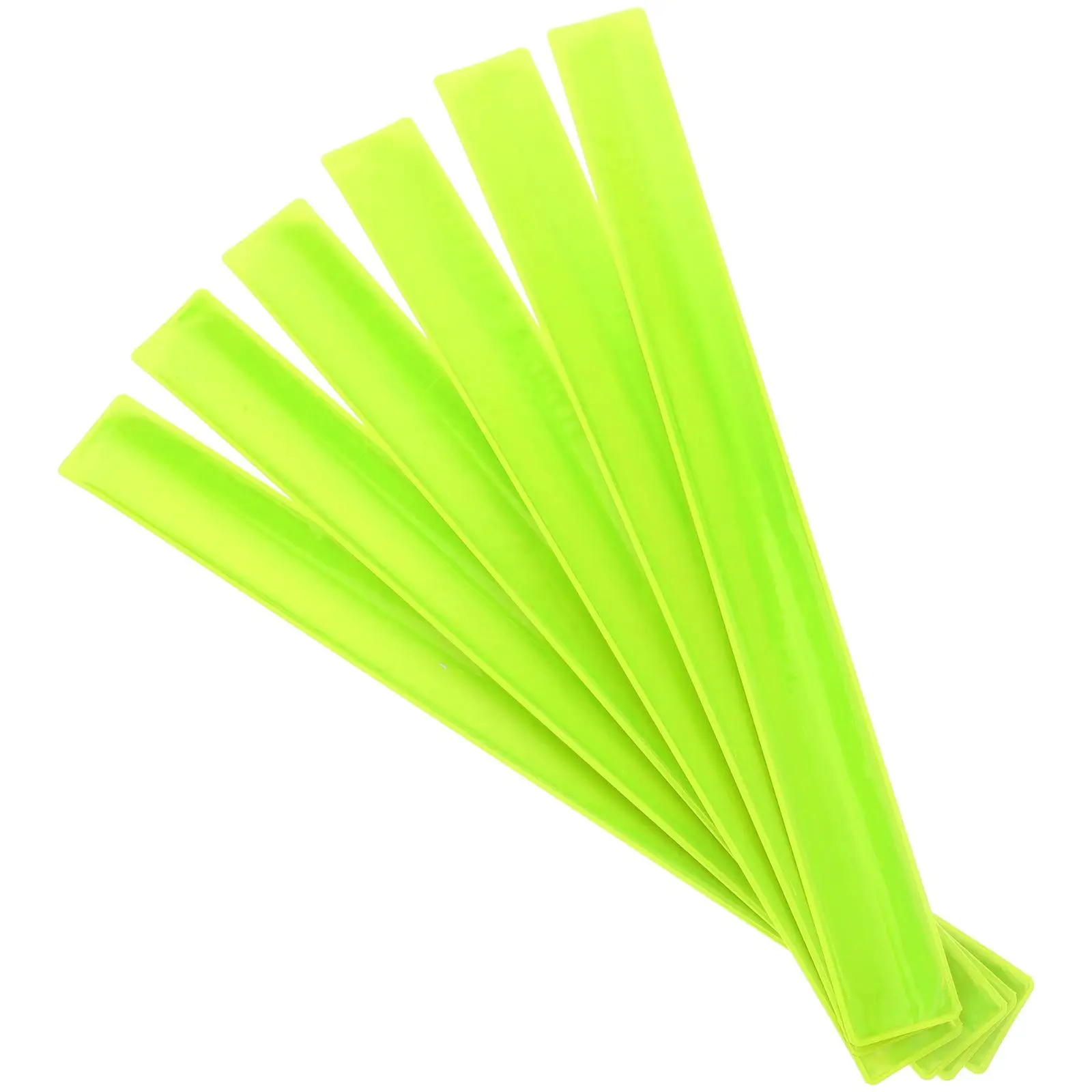 

6 Pcs Reflective Bracelet Snap Band Wristband Arm Water Proof Bands Wristbands Cycling Riding Reflector Tape Straps Pvc Foot