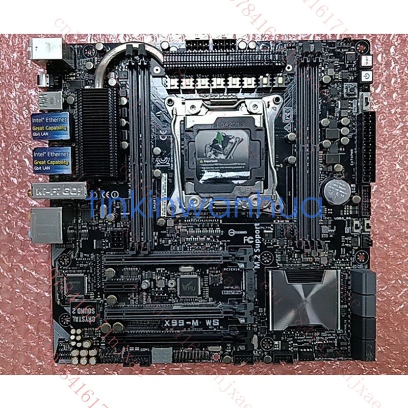 

used For ASUS X99-M WS Motherboard LGA2011 DDR4 1×M.2 8×SATA III Micro ATX Mainboard.