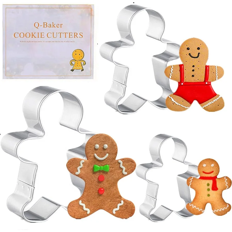 

Ножи Ginger Man Ce, 3 шт., праздничные формы из нержавеющей стали для выпечки GT