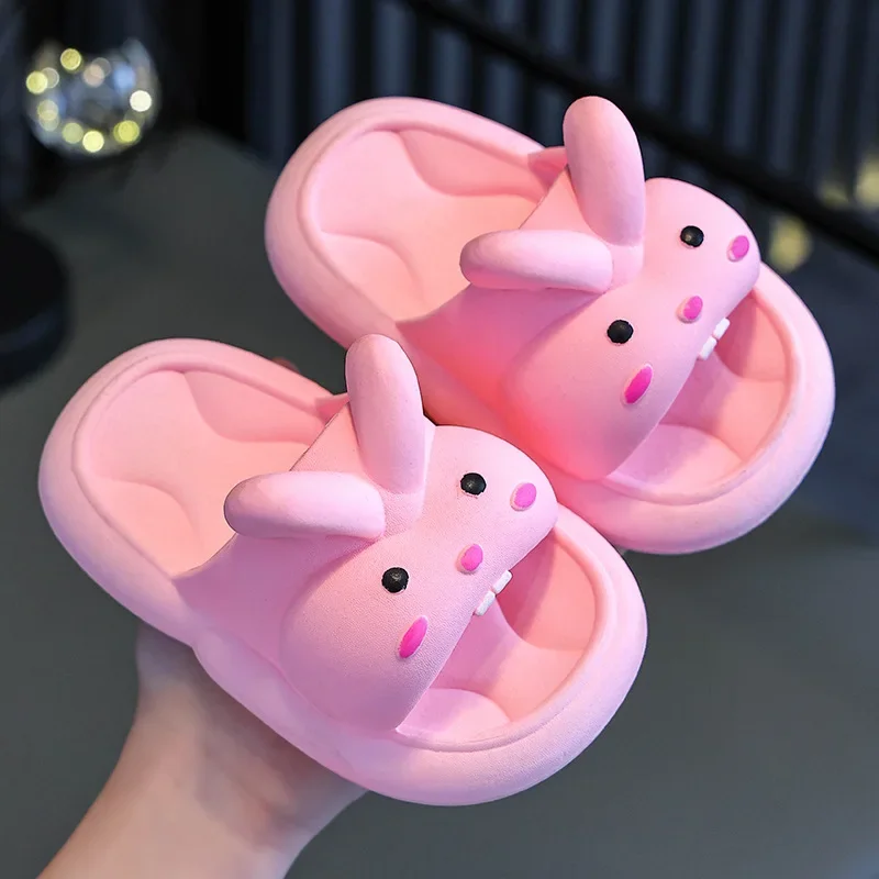 Children's slippers non-slip boys and girls indoor bath soft bottom cute children sandals