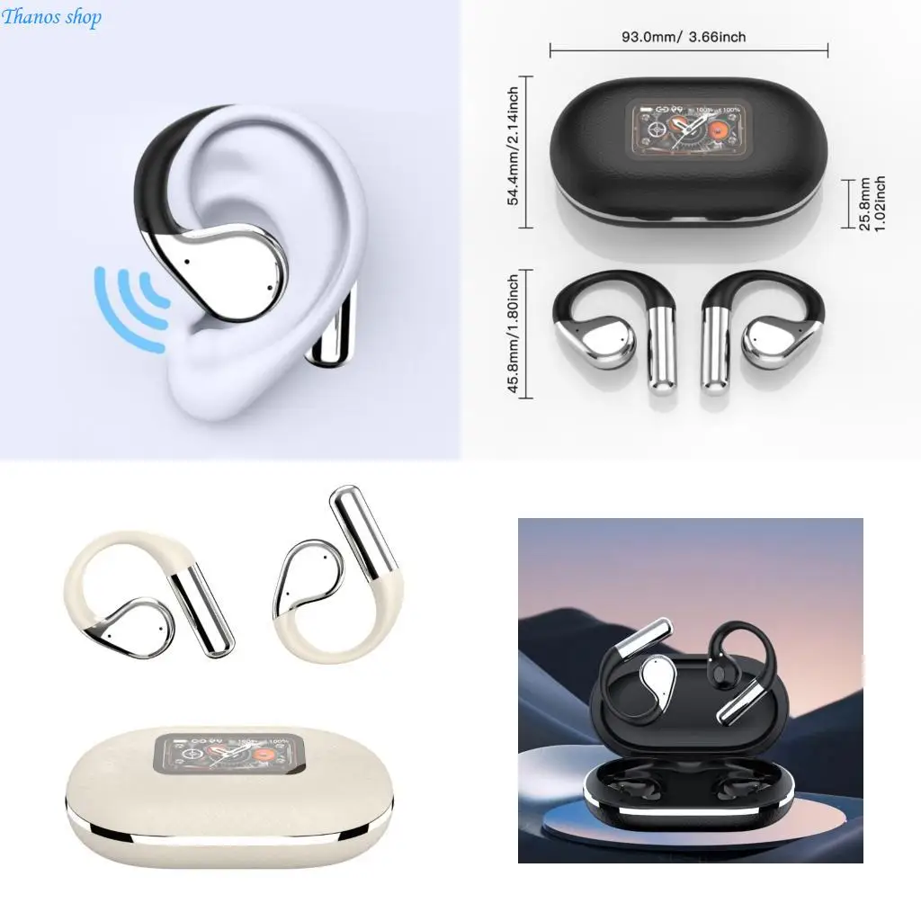 Open Ear Bluetooth-compatible Earbuds Offering AI Translation and Cloud Like 144 Languages for Everyday Use X37A