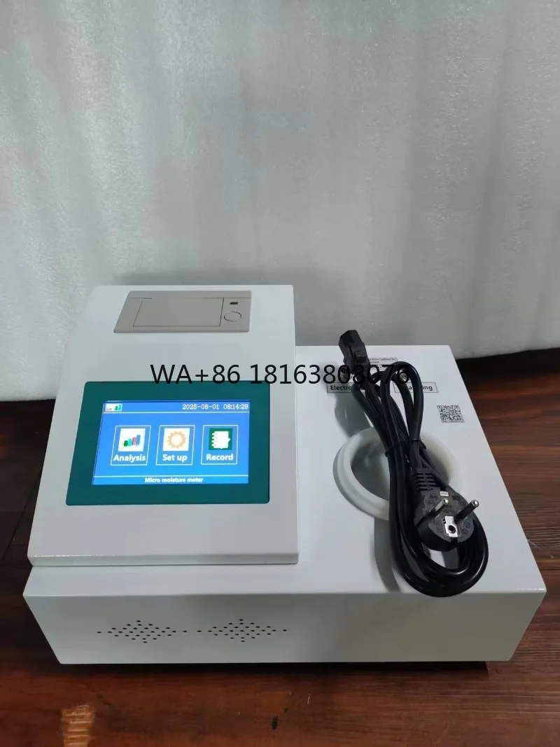 Karl Fischer Trace Moisture Analyzer Coulometric Micro Moisture Tester with Built-in Printer for Chemical Solvent Liquid