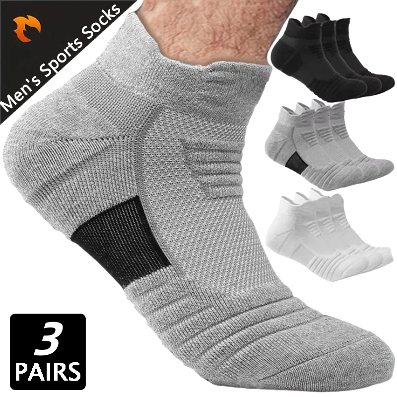 

1/3Anti-slip Football Socks Men Women Cotton Sock Short Long Tube Soccer Basketball Sport Socks Breathable Deodorous Socks 39-45