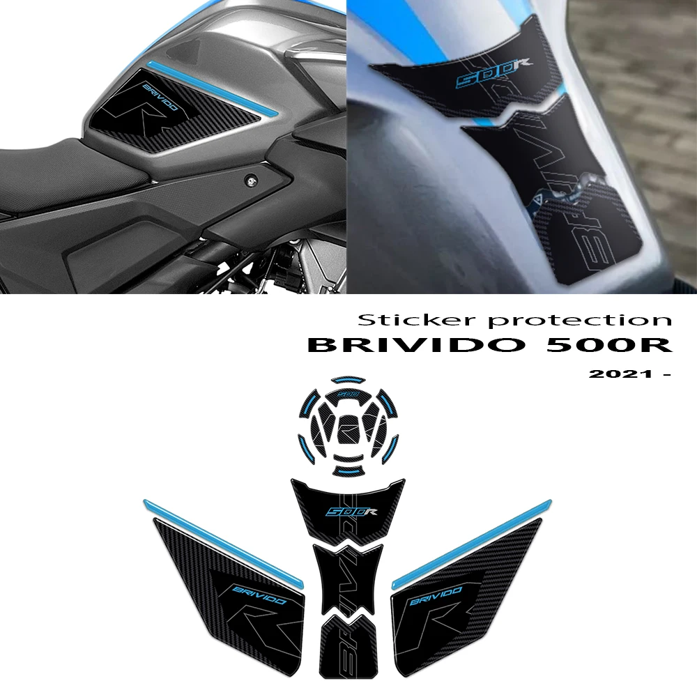 

Motorcycle brivido 500 r Accessories Stickers Fuel Tank Decal For Voge Brivido 500R Protection Decoration Kit 2021-