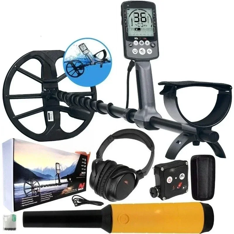 

High Sensitivity Multi-Mode Waterproof Metal Detector with Pinpointer Probe for Underwater & Outdoor Use