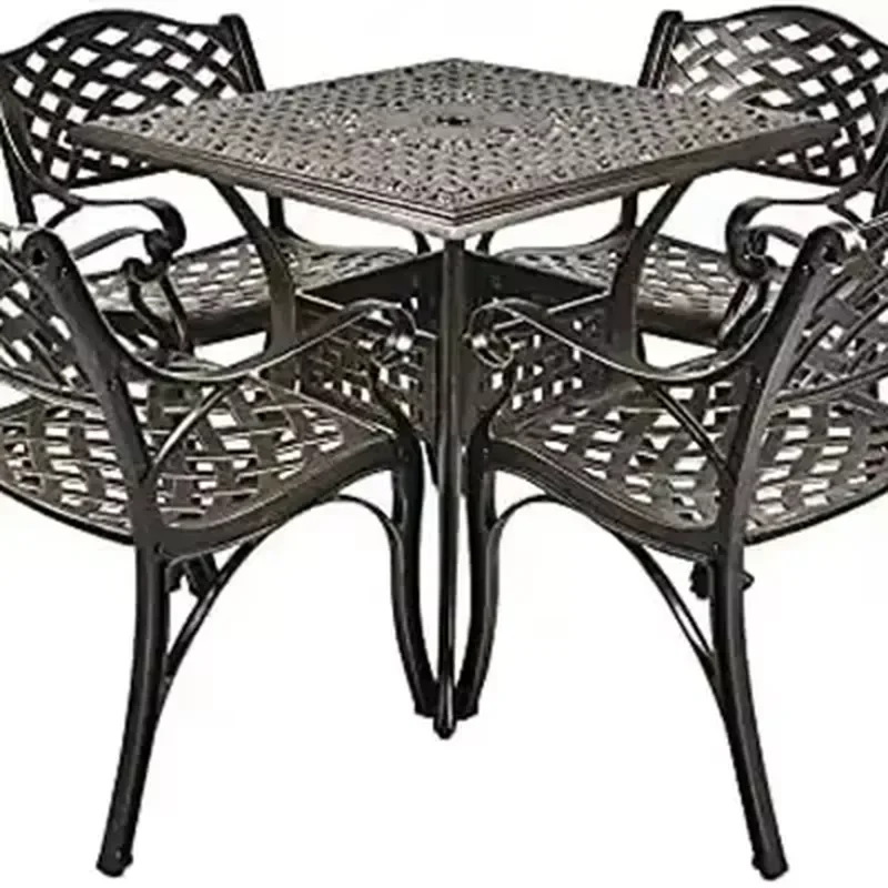 FOR CHINA FACTORY CAST ALUMINUM PATIO PARK OUTDOOR ALL WEATHER OUTDOOR DINING TABLE AND CHAIR